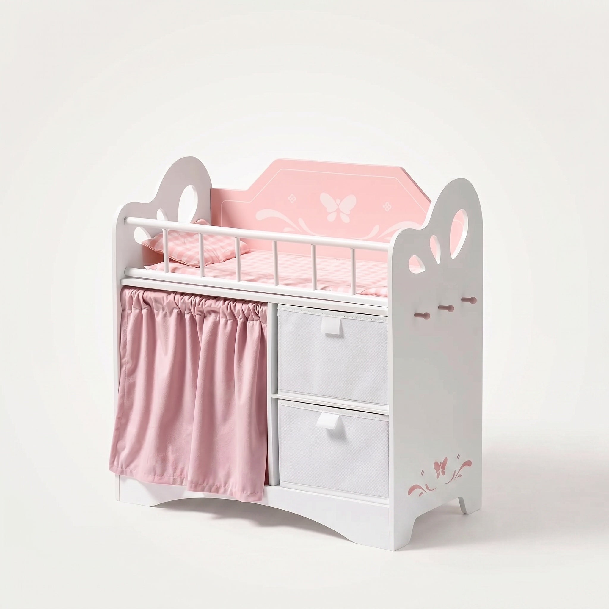Montessori Doll Bed with Storage and Closet
