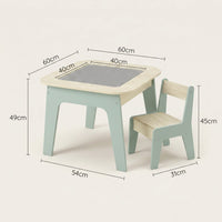 4-in-1 Montessori Activity Table with Chairs