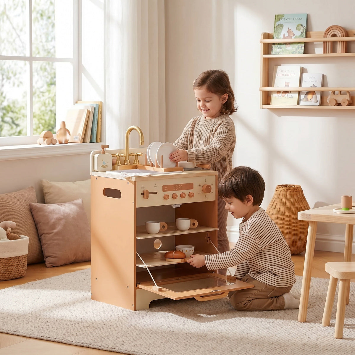 Multifunctional Imitation Wooden Montessori Furniture for Children