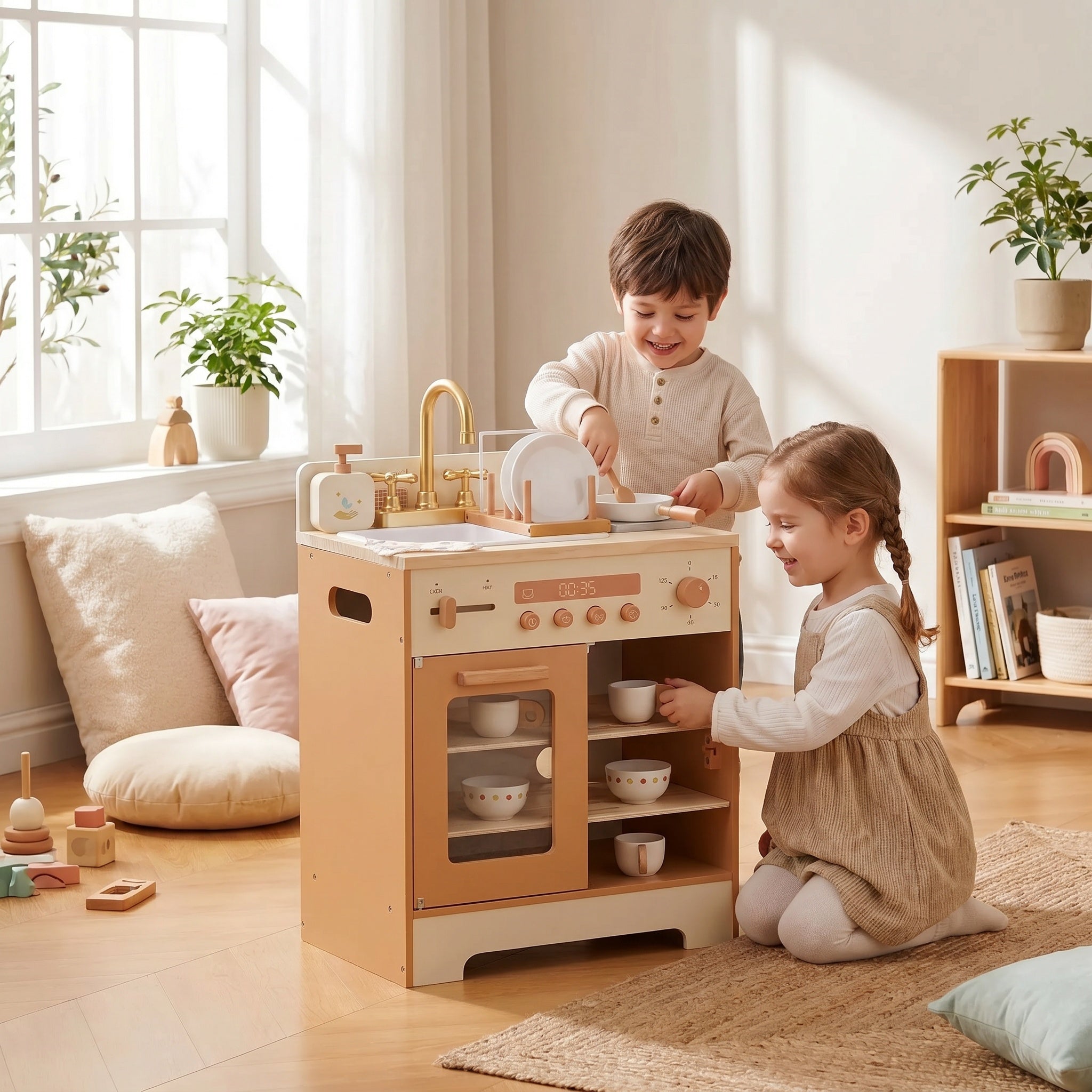 Multifunctional Imitation Wooden Montessori Furniture for Children