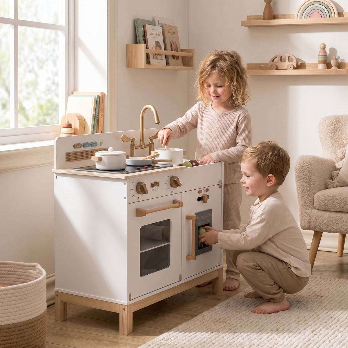 Mini Wooden Montessori Kitchen