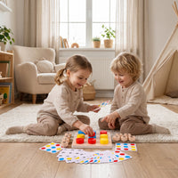 Wooden Montessori Game for Learning Numbers and Colors