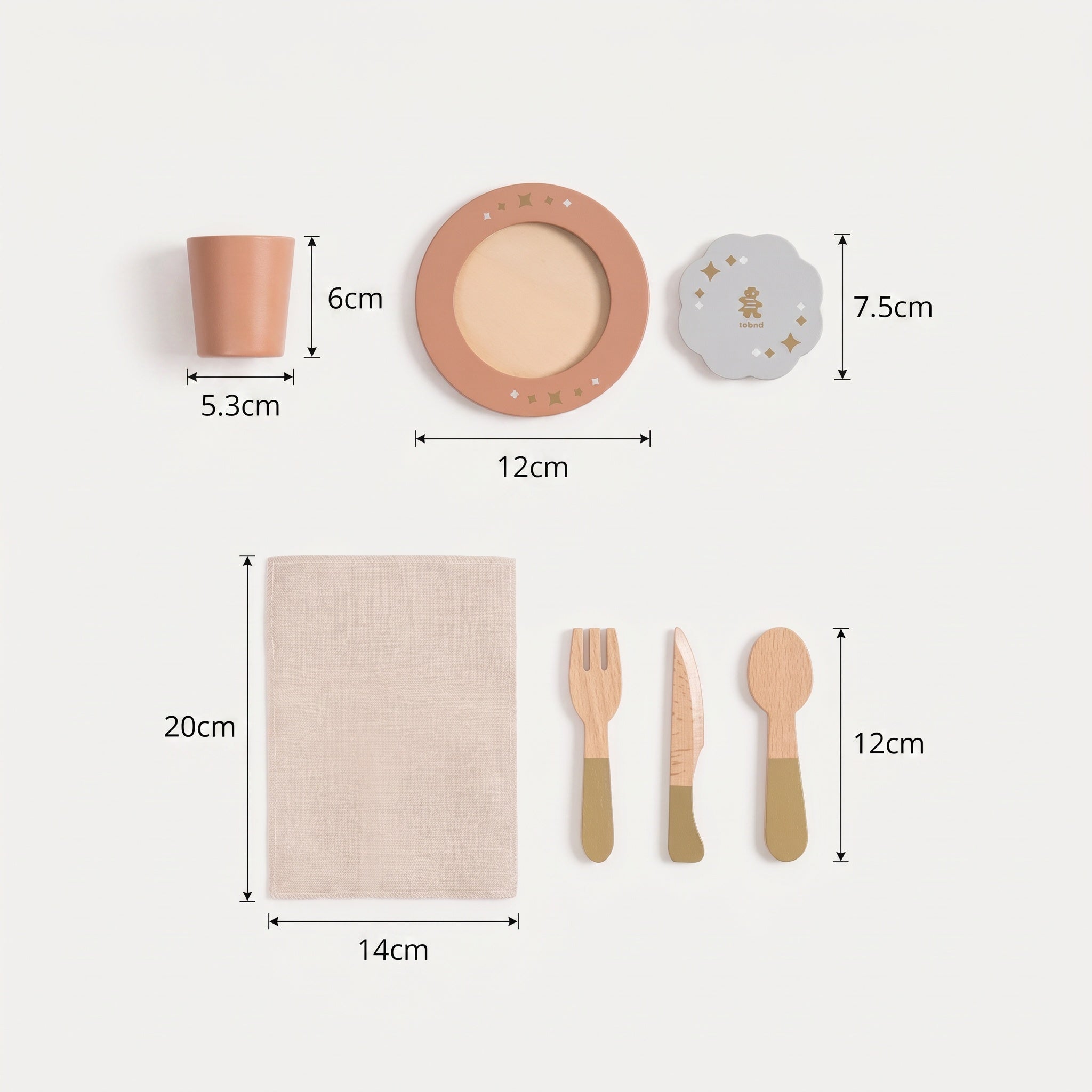 Montessori Wooden Tableware Set