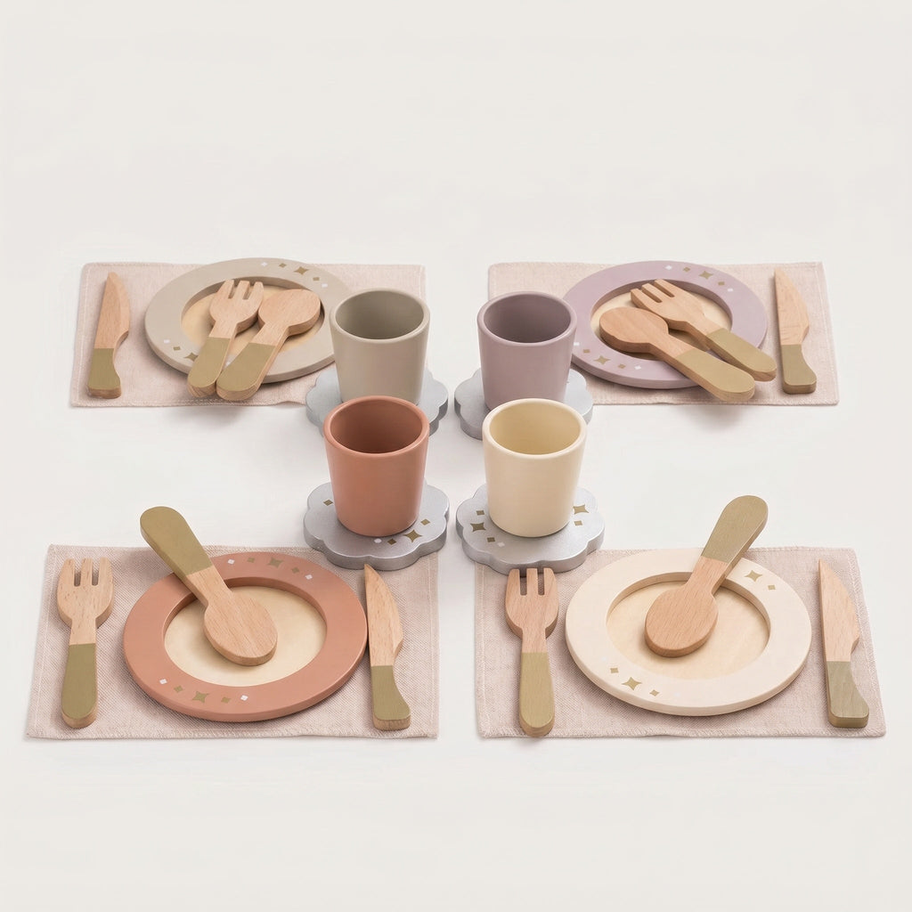 Montessori Wooden Tableware Set