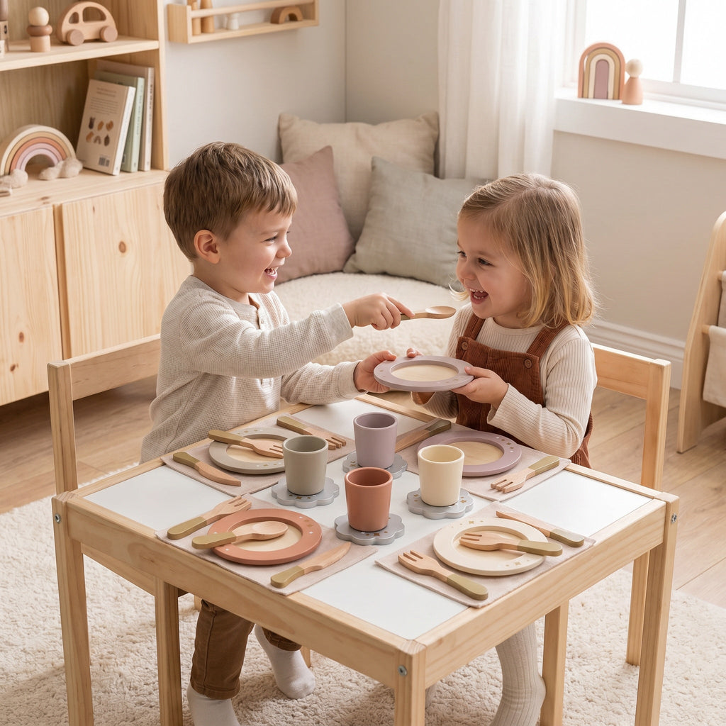 Montessori Wooden Tableware Set