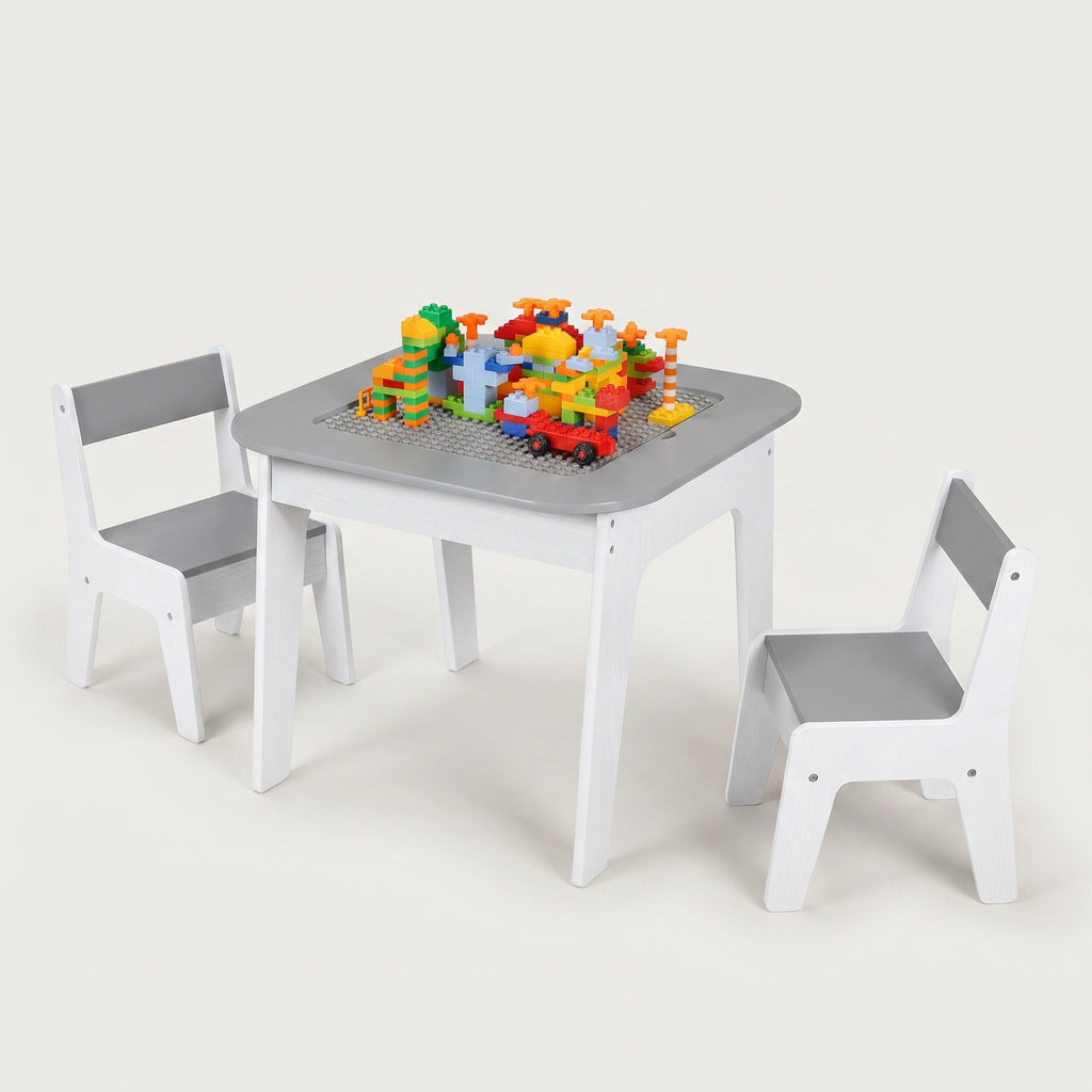 4-in-1 Montessori Activity Table with Chairs