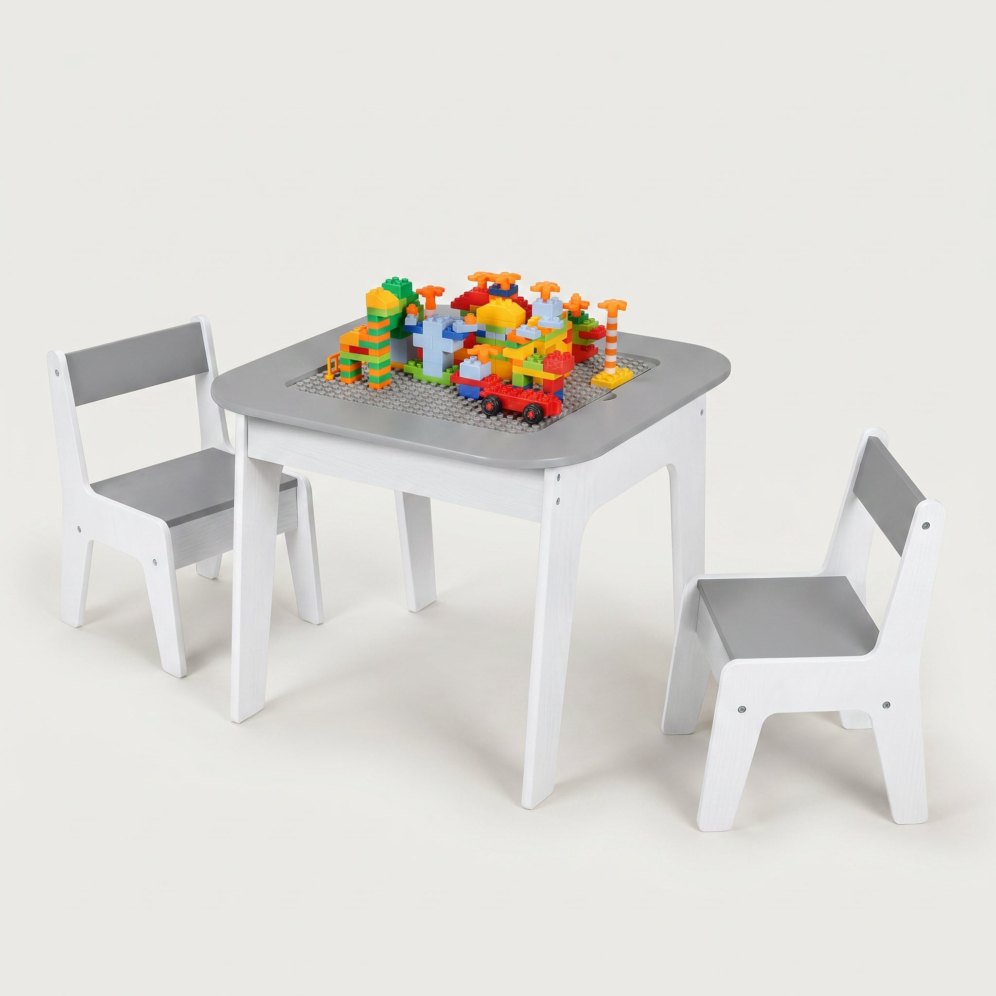 4-in-1 Montessori Activity Table with Chairs