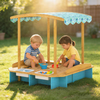 Montessori Sandbox with a Roof