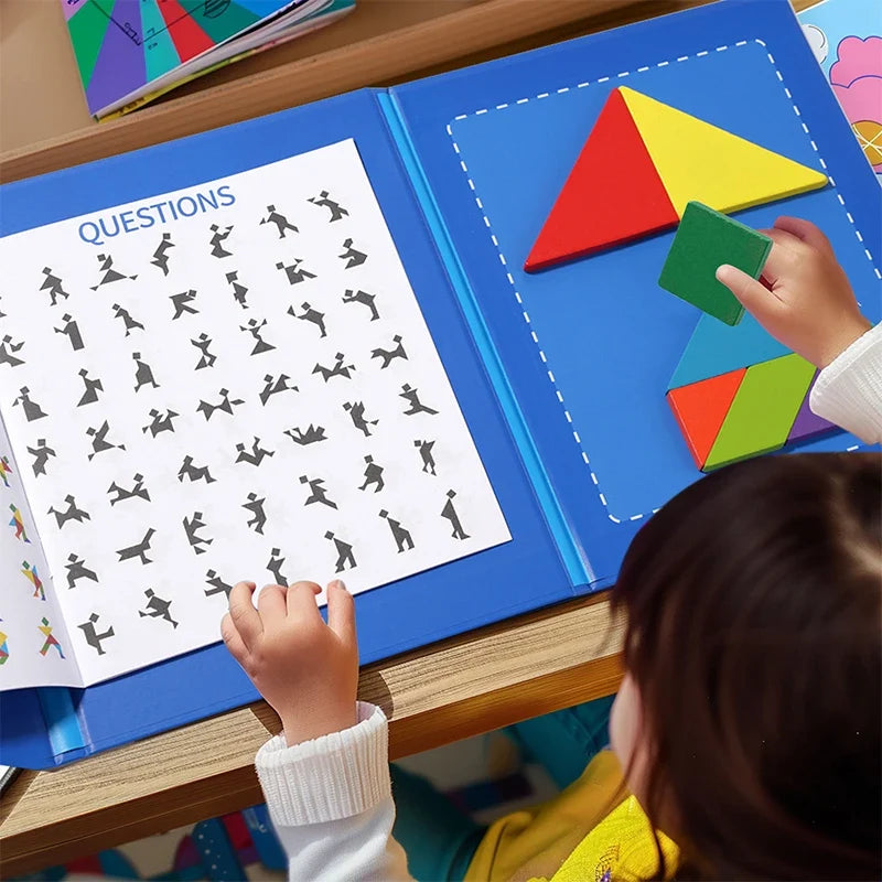 Montessori Magnetic Tangram Book