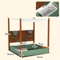 Montessori Sandbox with Water Play Set