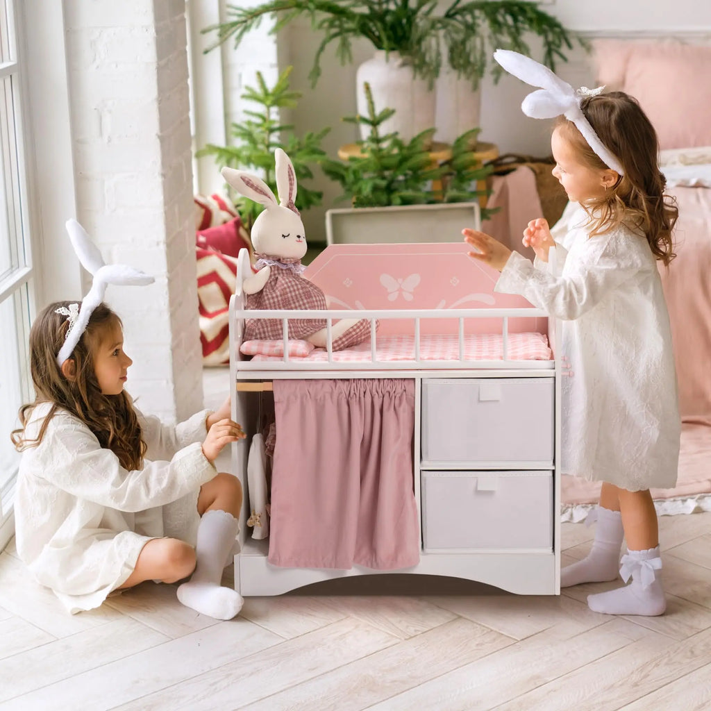 Montessori Doll Bed with Storage and Closet