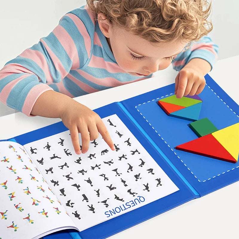 Montessori Magnetic Tangram Book