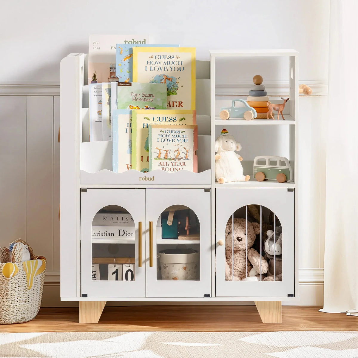 Wooden Montessori Bookcase