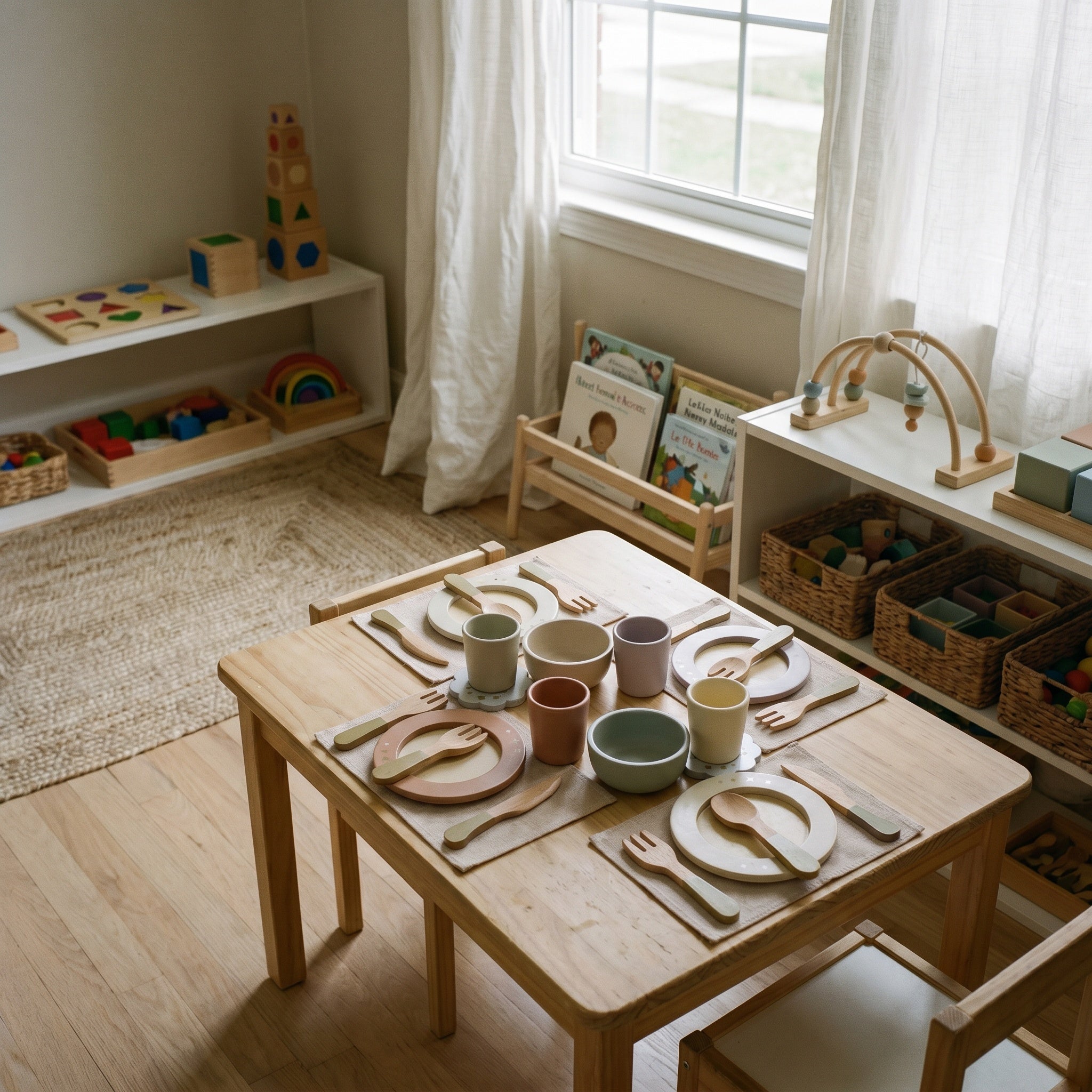 Montessori Wooden Tableware Set