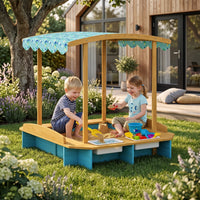 Montessori Sandbox with a Roof