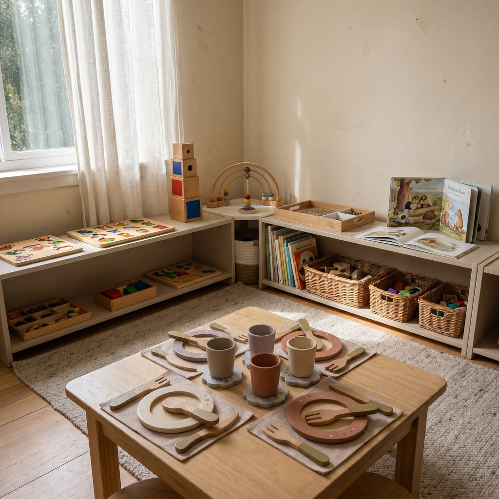 Montessori Wooden Tableware Set