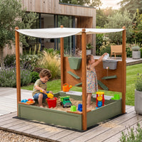 Montessori Sandbox with Water Play Set