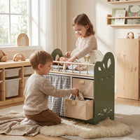 Montessori Doll Bed with Storage and Closet