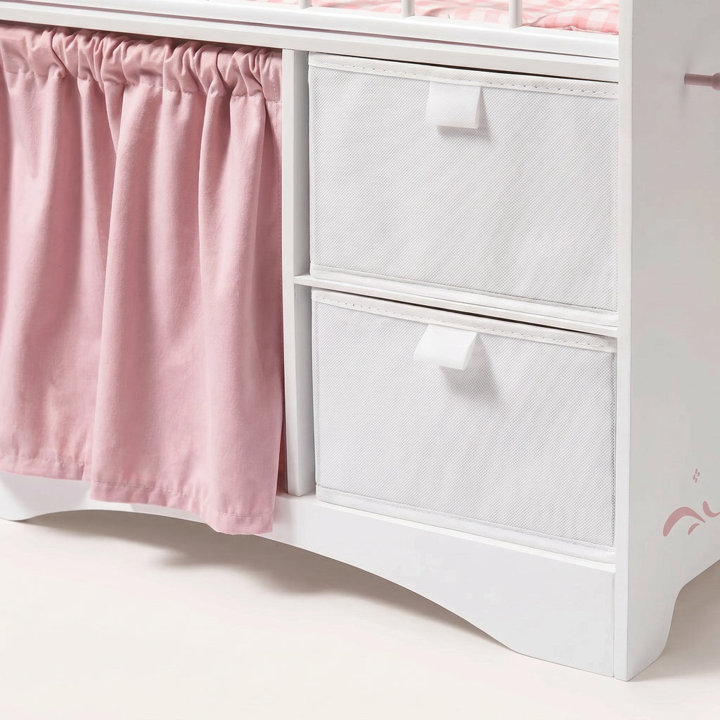 Montessori Doll Bed with Storage and Closet