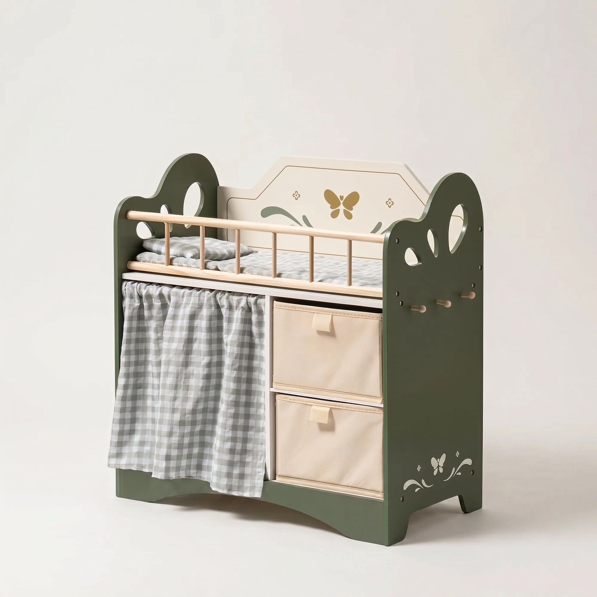 Montessori Doll Bed with Storage and Closet