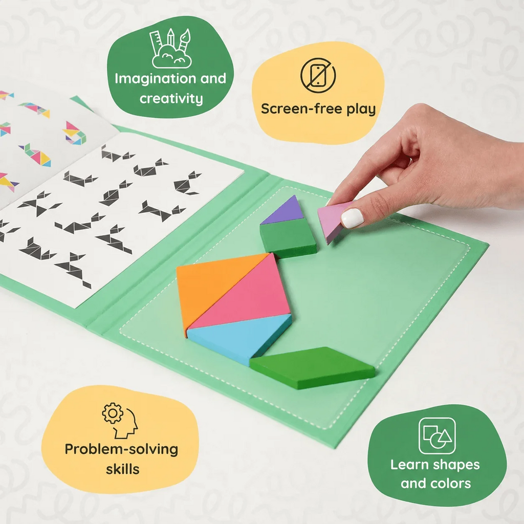 Montessori Magnetic Tangram Book