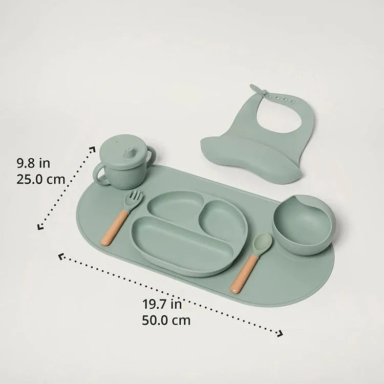Montessori Silicone Tableware Set for Baby