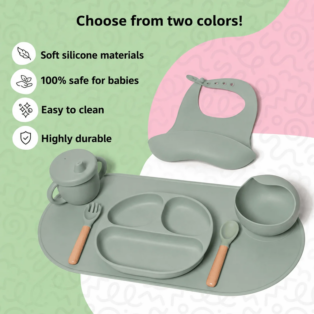 Montessori Silicone Tableware Set for Baby