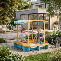 Montessori Sandbox with a Roof