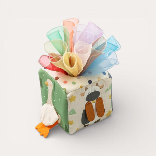 Montessori Activity Cube with Sensory Elements