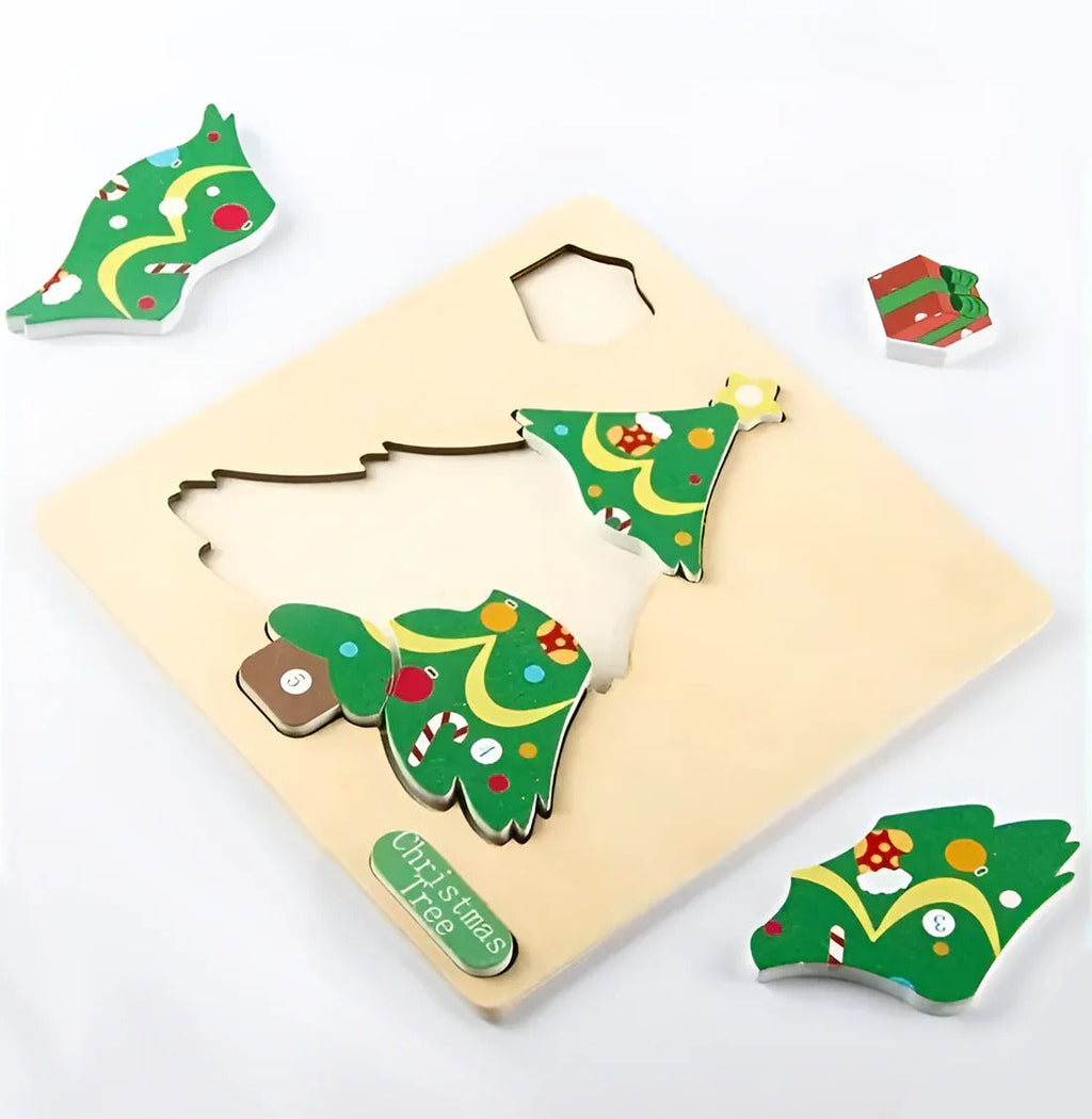Montessori Christmas Puzzle (SET OF 4) L'atelier Montessori