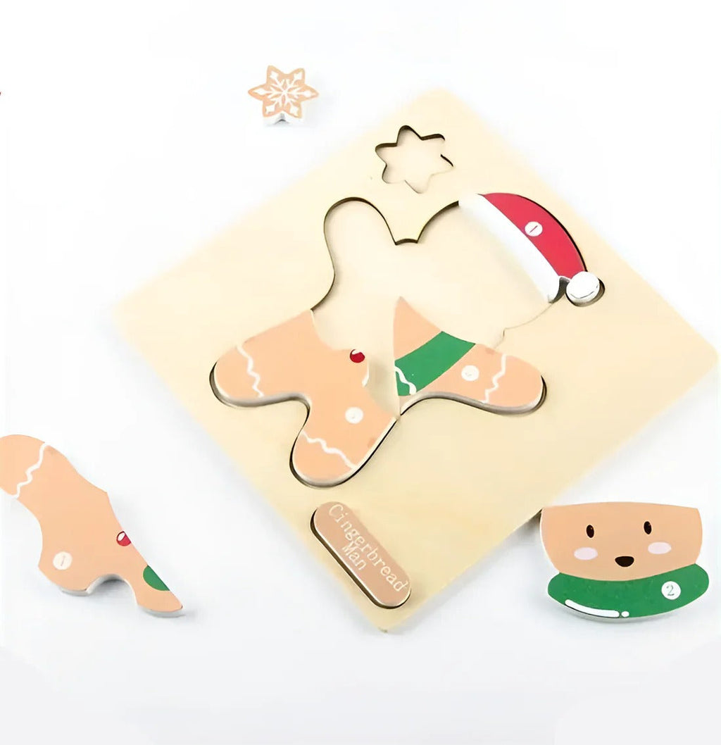 Montessori Christmas Puzzle (SET OF 4) L'atelier Montessori