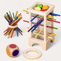 Montessori Colorful Bead & Rod Tower L'atelier Montessori