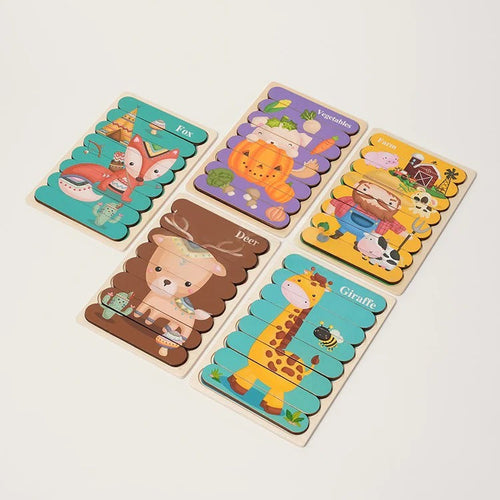 Montessori Double-Sided Puzzles