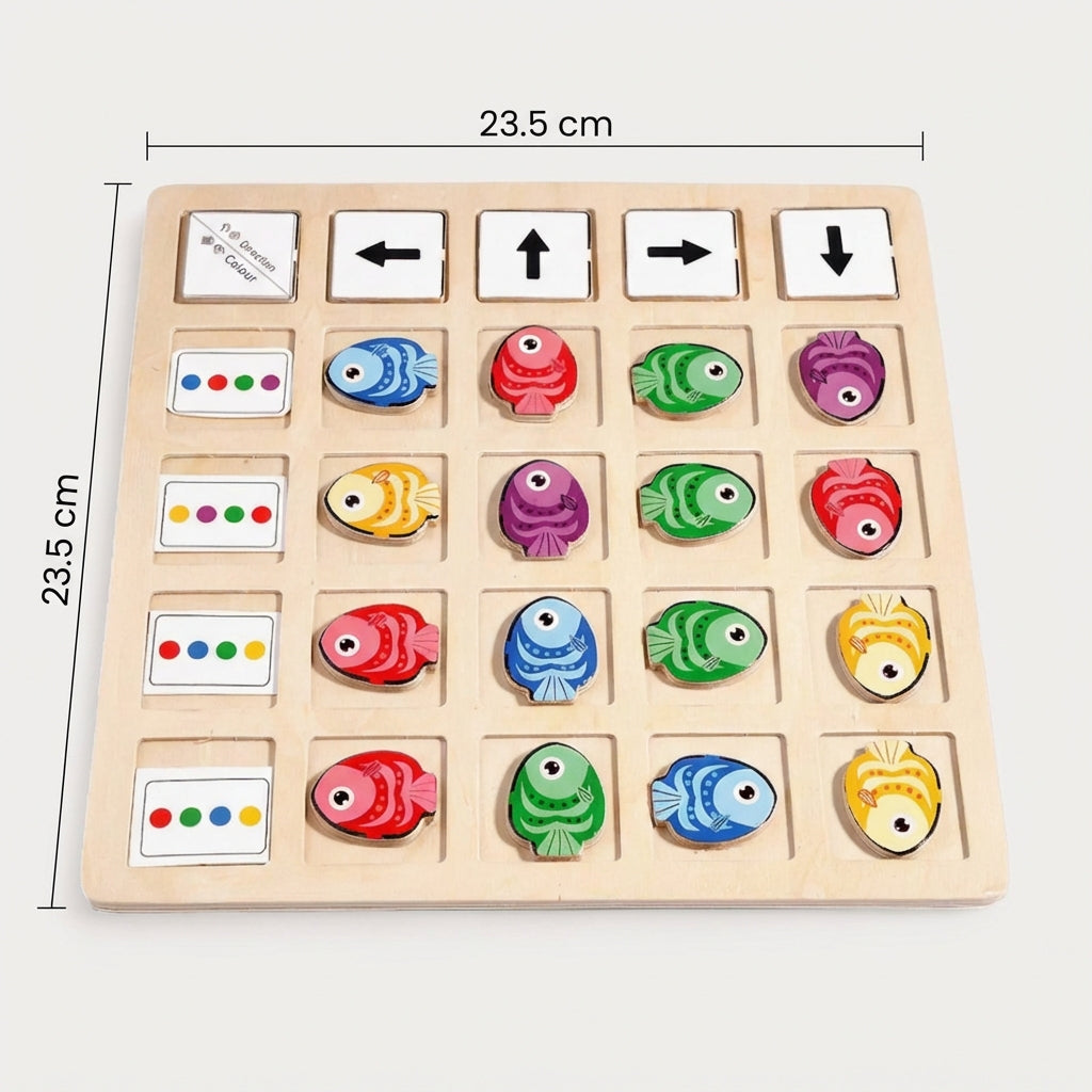 Montessori Fish Color Coordination Puzzle L'atelier Montessori