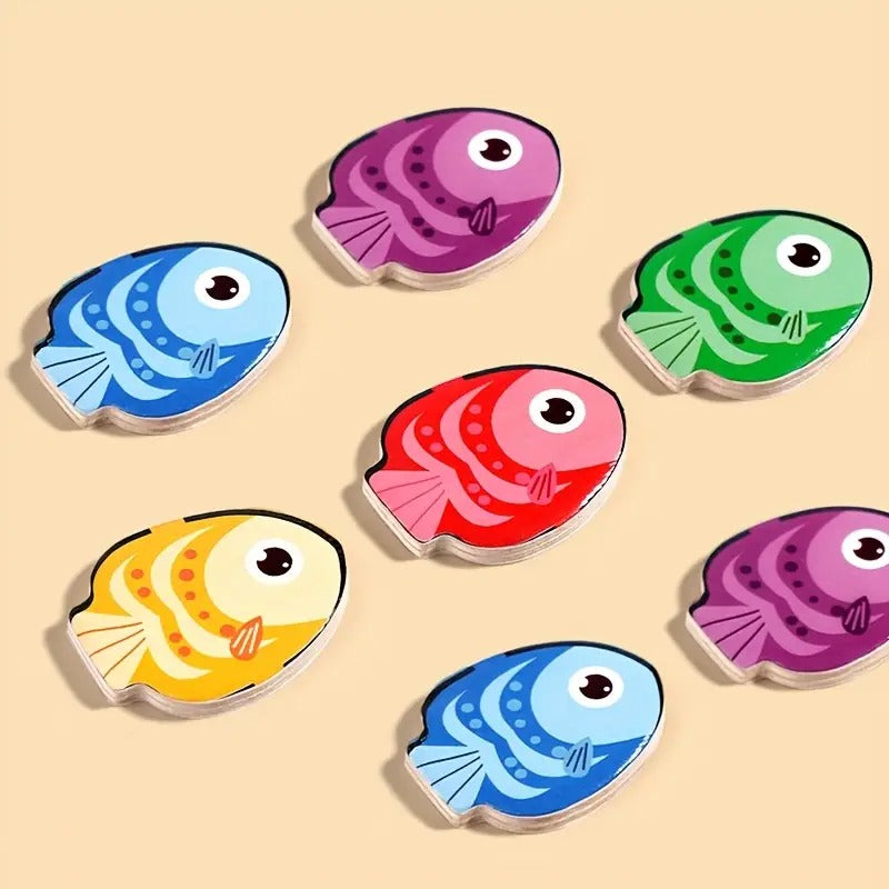 Montessori Fish Color Coordination Puzzle L'atelier Montessori