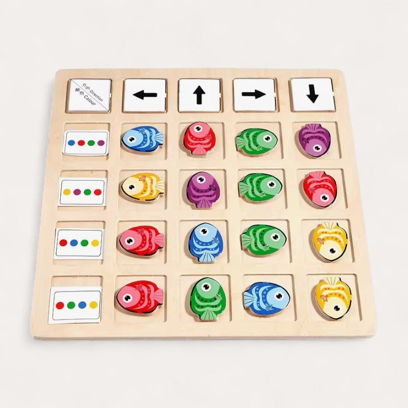 Montessori Fish Color Coordination Puzzle L'atelier Montessori