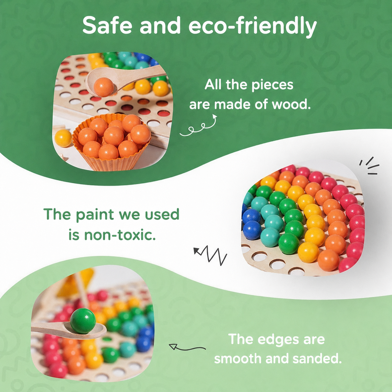 Montessori Rainbow Beads L'atelier Montessori