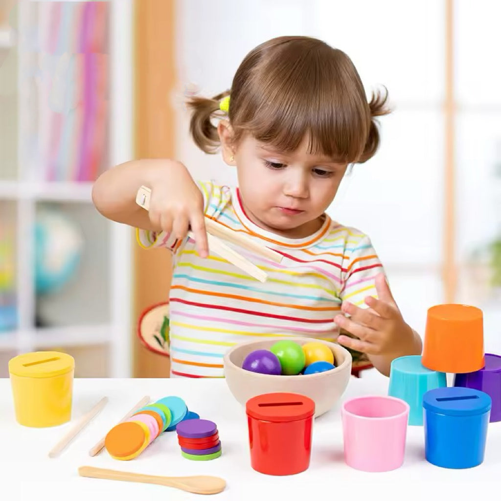 Montessori Sorting and Counting Set L'atelier Montessori