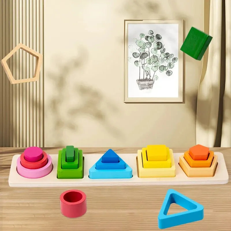 Montessori Stackable Pyramids L'atelier Montessori