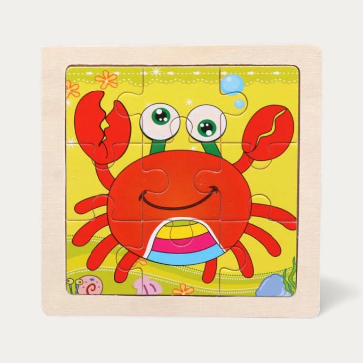 Montessori Wooden Animal Puzzle L'atelier Montessori