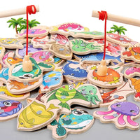 Montessori Wooden Fishing Game L'atelier Montessori