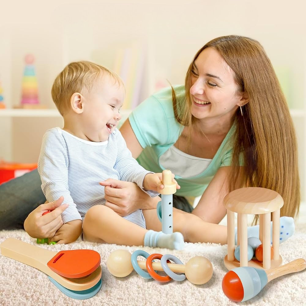 Montessori Wooden Musical Instruments Set L'atelier Montessori