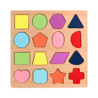 Montessori Wooden Puzzle - Letters, Numbers and Shapes L'atelier Montessori