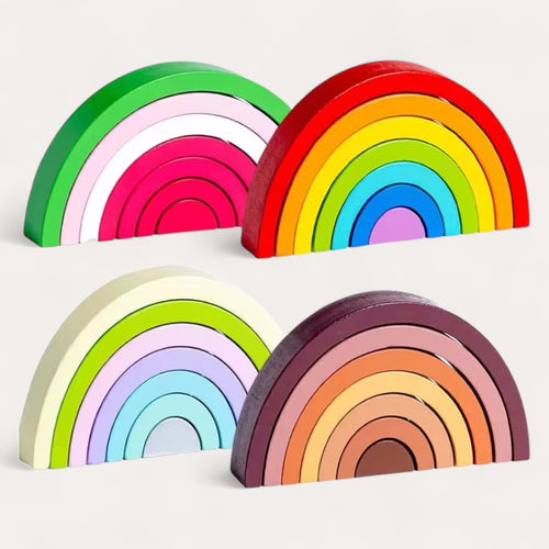 Montessori Wooden Rainbow Puzzle