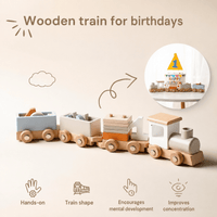 Montessori Wooden Train L'atelier Montessori