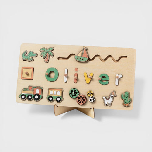 Personalized Wooden Puzzle for Toddlers