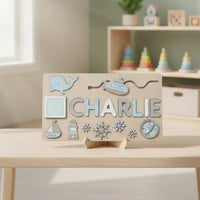 Personalized Wooden Puzzle for Toddlers L'atelier Montessori