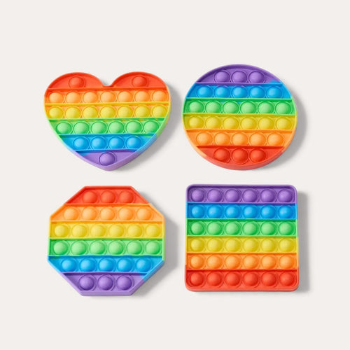 Set of 4 Montessori Silicone Pop It