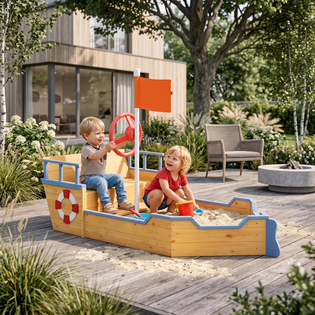 Montessori Sandbox Boat