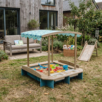 Montessori Sandbox with a Roof
